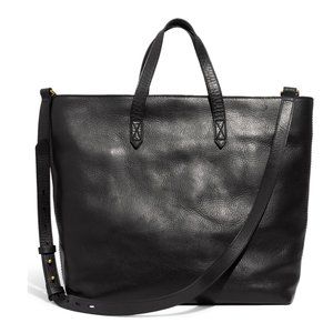 Zip Top Transport Leather Carryall
